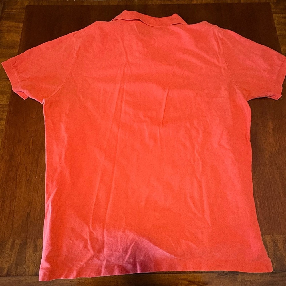 Polo Ralph Lauren Orange Pony Logo Polo Shirt XL Classic Fit Bright Preppy - Picture 4 of 5